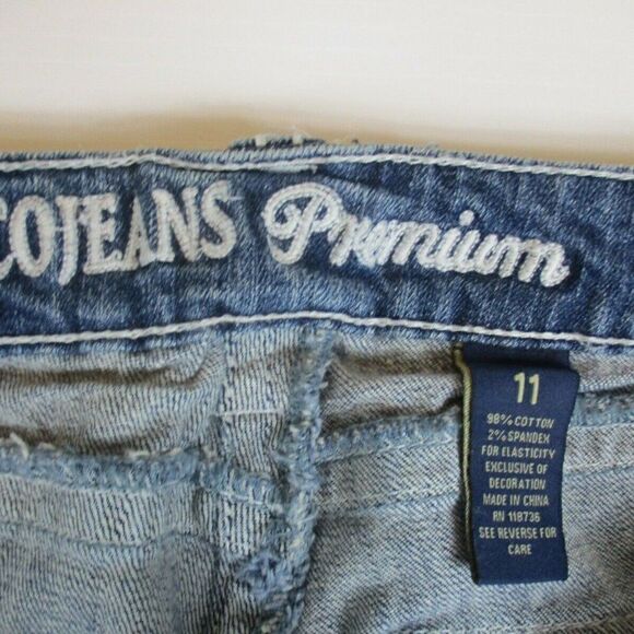 ZCO Jeans Premium Boot Thick Stitched Distressed Flap Pocket Women's Size 11 - Picture 4 of 12